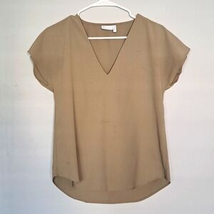 Asos Green V-neck Top size 2
